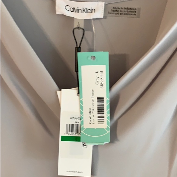 NWT|| Gray Blue Calvin Klein L Blouse || StitchFix - Picture 2 of 4